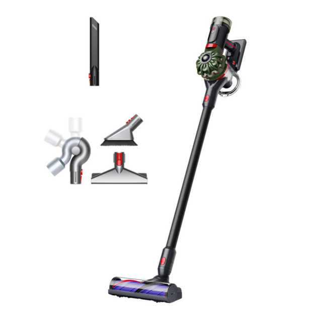 Dyson V8CYCLONENEW Cordless Vacuum - 60 Minutes Run Time - Black/Green