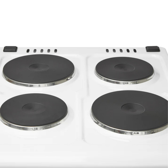 Haden HES051W 50Cm Single Oven Electric Cooker With Sealed Plate Hob - White