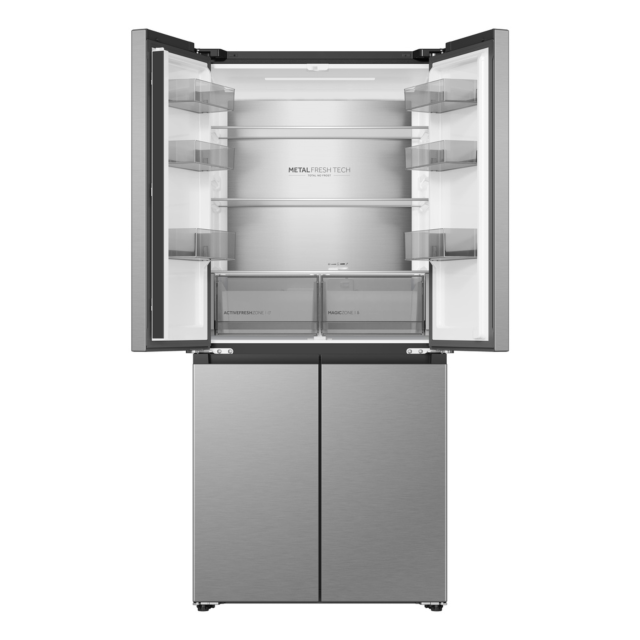 Haier HCR58S18DNMM 60/40 Fridge Freezer - Inox