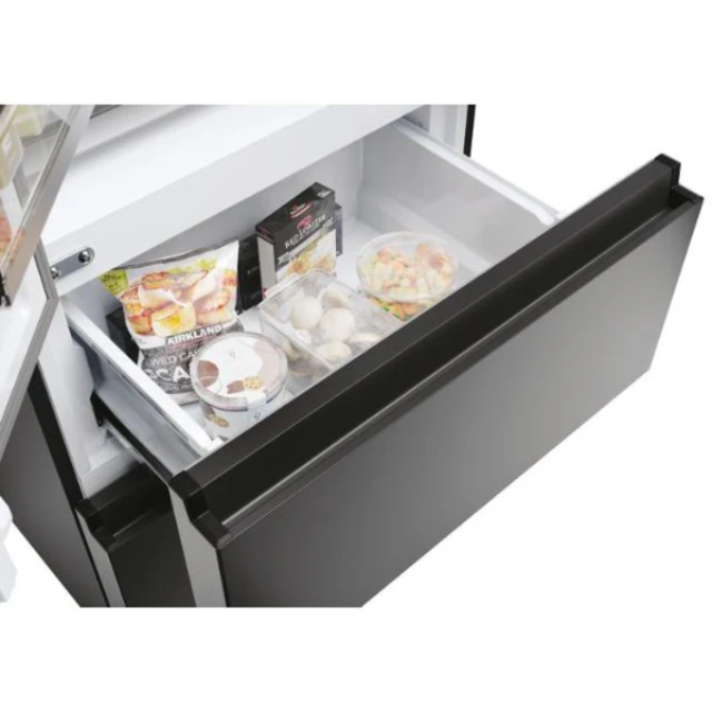 Haier HFR5719EWPB 70Cm French Style Fd 70 Series 5 Multi-Door Fridge Freezer - Slate Black - 444L