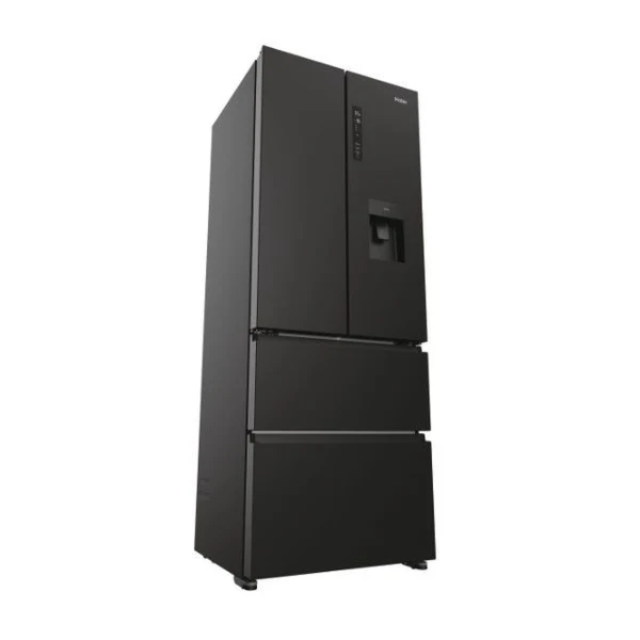 Haier HFR5719EWPB 70Cm French Style Fd 70 Series 5 Multi-Door Fridge Freezer - Slate Black - 444L