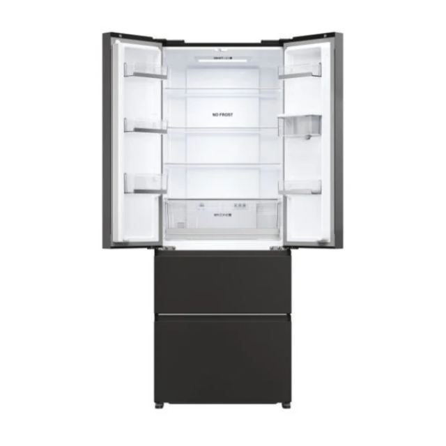 Haier HFR5719EWPB 70Cm French Style Fd 70 Series 5 Multi-Door Fridge Freezer - Slate Black - 444L