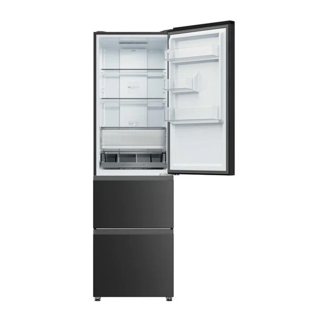 Haier HTR3518ENMTK Series 3 303 Litre 60/40 Freestanding Fridge Freezer - Black