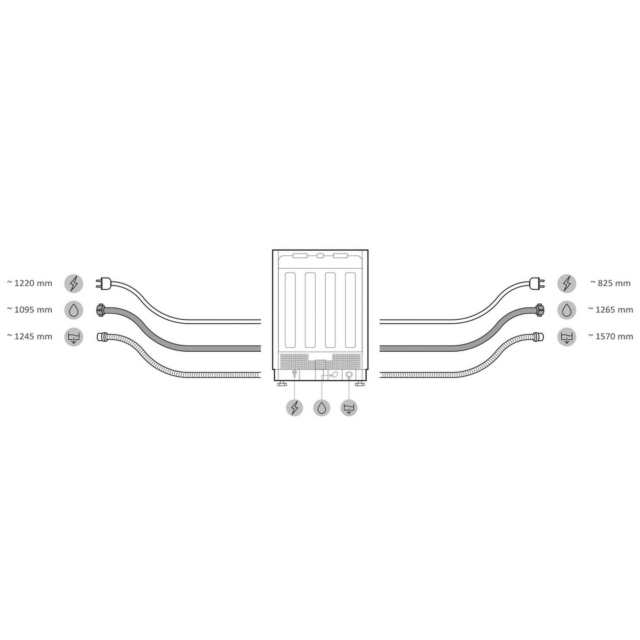 Haier XF 5C7M0W-80 Dishwasher - White - 15 Place Settings