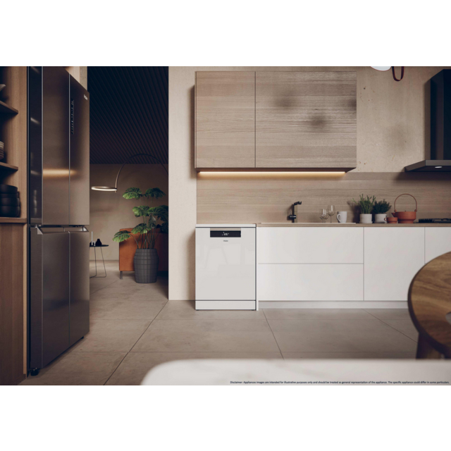 Haier XF 5C7M0W-80 Dishwasher - White - 15 Place Settings