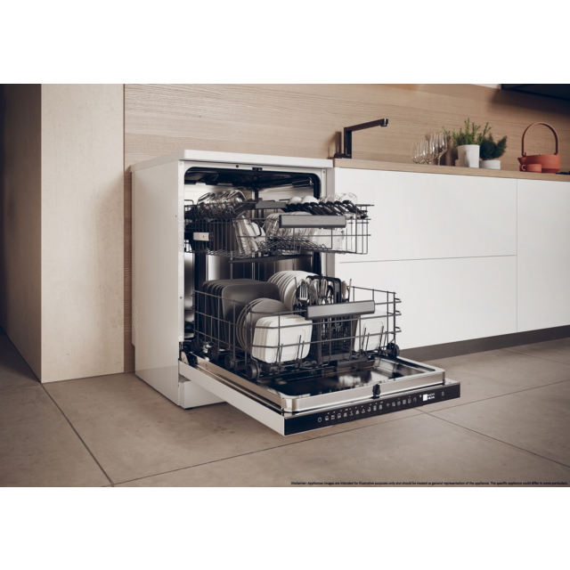 Haier XF 5C7M0W-80 Dishwasher - White - 15 Place Settings
