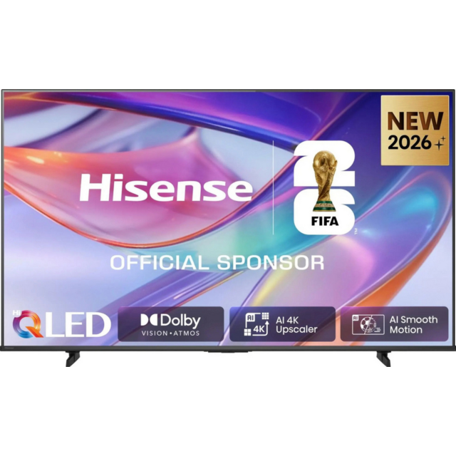 Hisense 65Q7STUK 65inch 65Q7STUK PRO Hi-QLED 144Hz 4K Ultra HD AI Smart TV - Black
