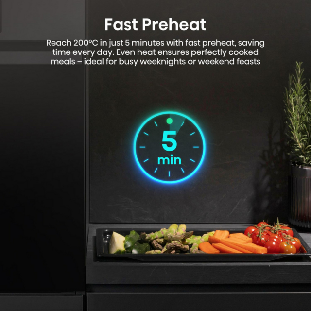 Hisense BI622AXPGUK 59.5Cm Built In Electric Single Oven - Black + Stainless Steel