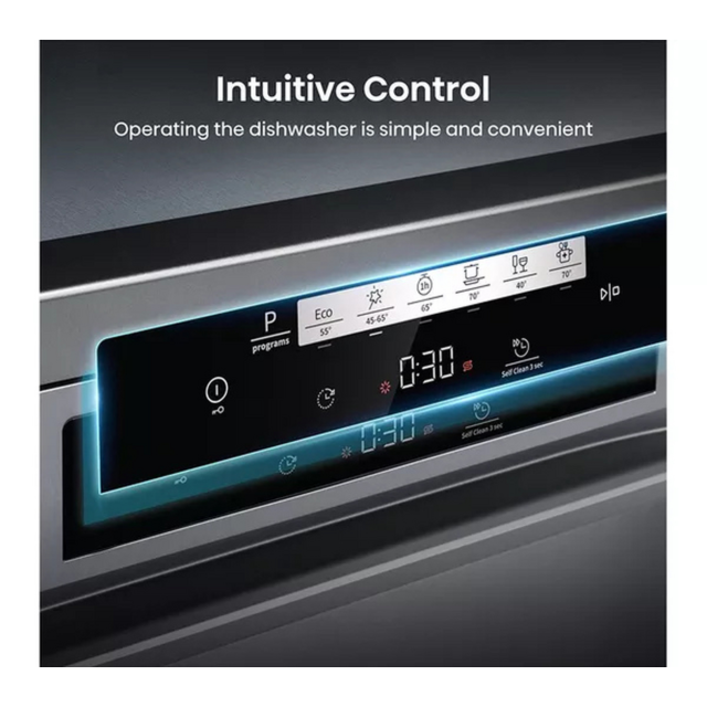 Hisense HS642D90XUK Dishwasher - Stainless Steel - 14 Place Settings