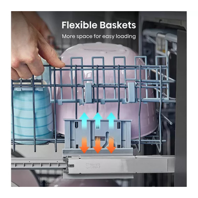 Hisense HS642D90XUK Dishwasher - Stainless Steel - 14 Place Settings