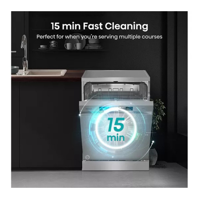 Hisense HS642D90XUK Dishwasher - Stainless Steel - 14 Place Settings