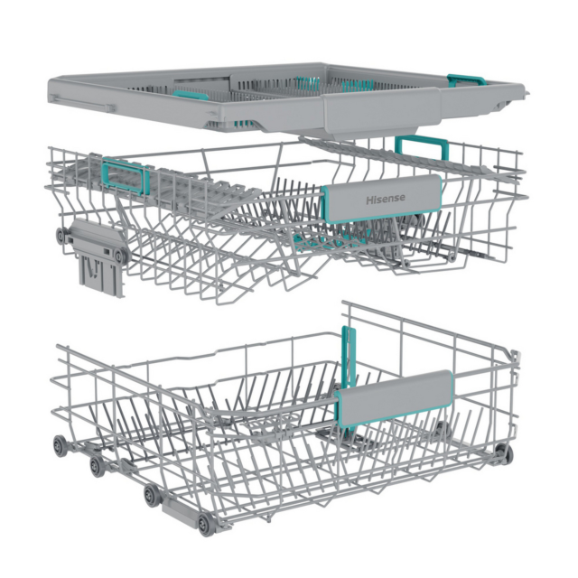 Hisense HV16AUK Full-Size Fully Integrated Dishwasher - 16 Place Settings