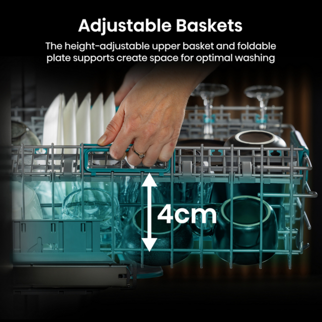 Hisense HV16AUK Full-Size Fully Integrated Dishwasher - 16 Place Settings