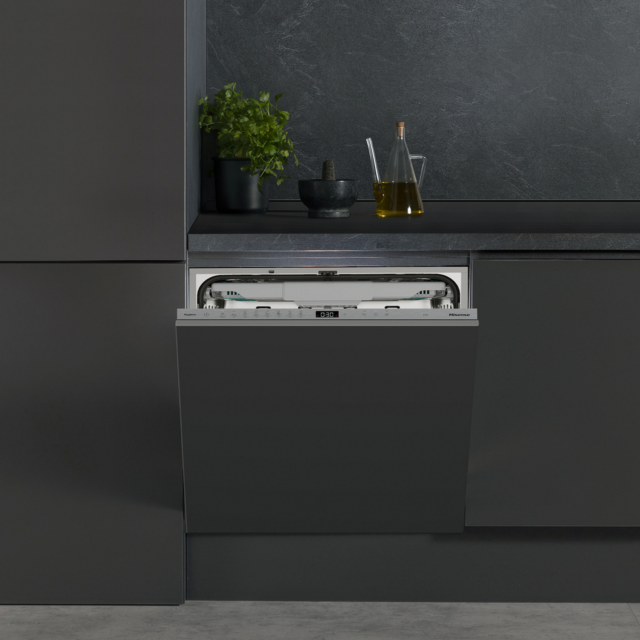Hisense HV16AUK Full-Size Fully Integrated Dishwasher - 16 Place Settings