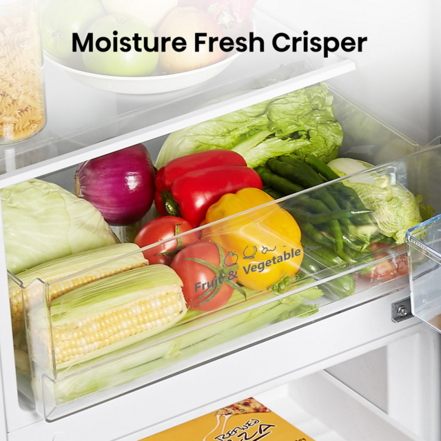 Hisense RB327N4BBE 55Cm 50/50 Total No Frost Fridge Freezer - Black Steel