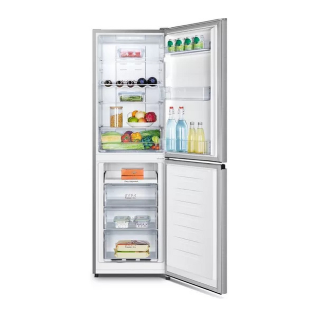 Hisense RB327N4BCE 50/50 Total No Frost Fridge Freezer - Stainless Steel