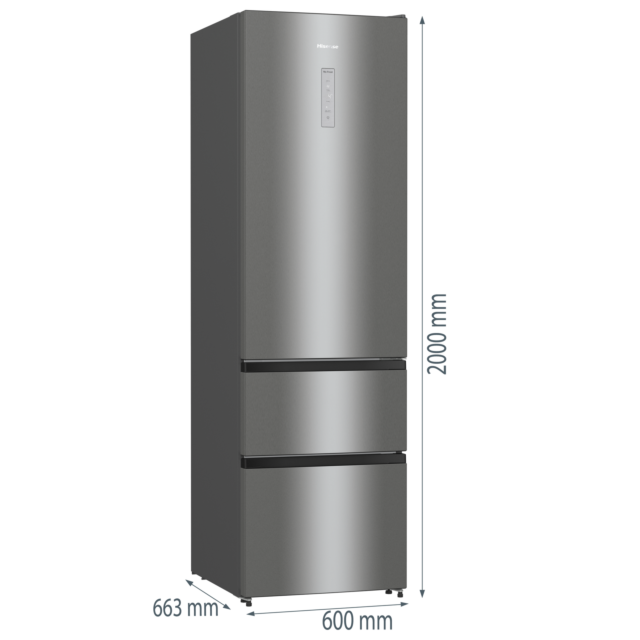 Hisense RM469N4ACDUK Frost Free Fridge Freezer - Stainless Steel