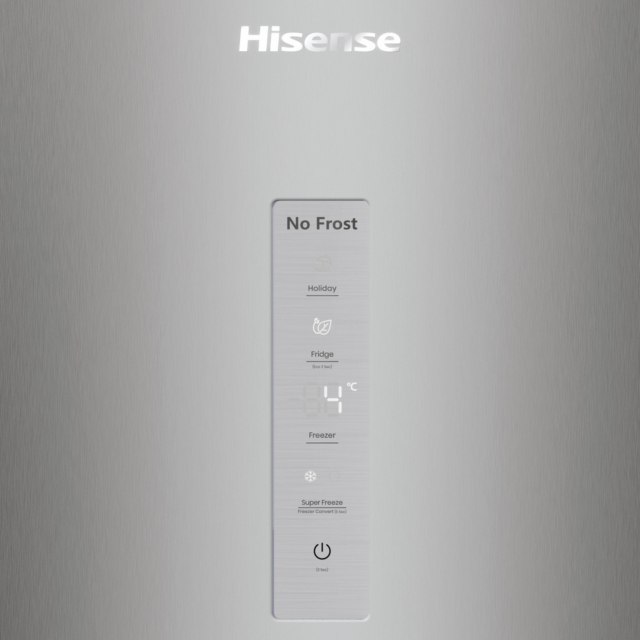 Hisense RM469N4ACDUK Frost Free Fridge Freezer - Stainless Steel