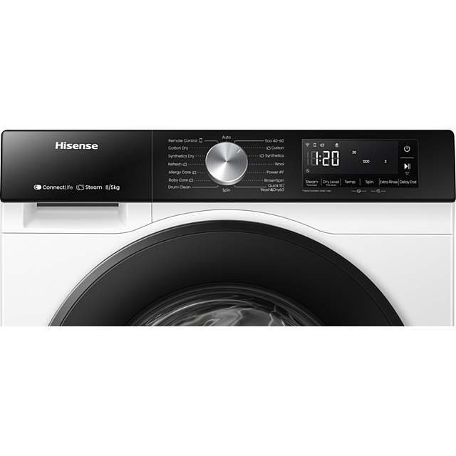 Hisense WD3S8043BW3 8Kg/5Kg 1400 Spin Washer Dryer - White