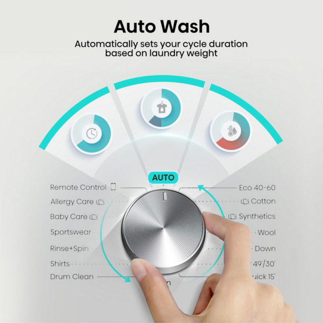 Hisense WF3S9043BW3 9kg 1400 Spin Washing Machine - White