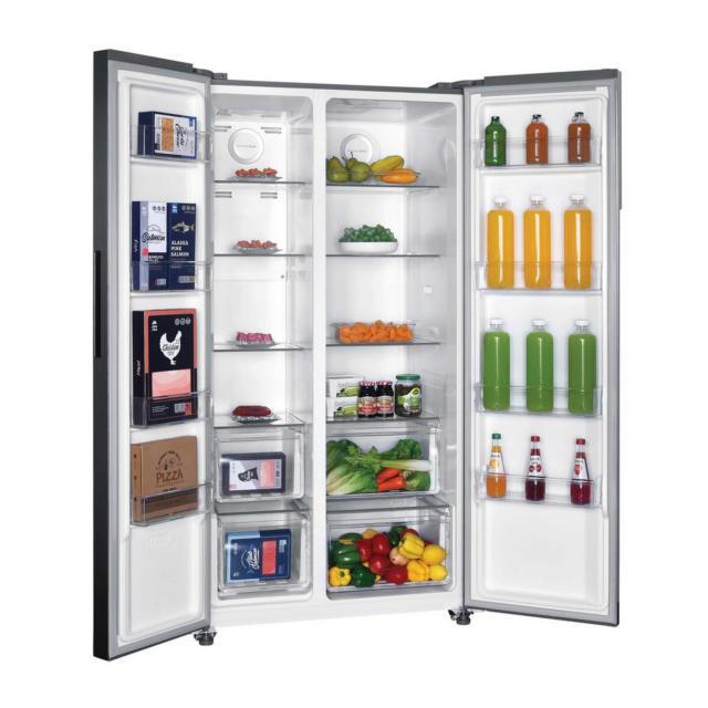 Hoover HHSBSO-6174XK-1 Frost Free American Fridge Freezer - Stainless Steel