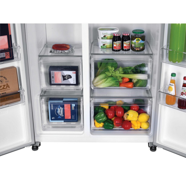 Hoover HHSBSO-6174XK-1 Frost Free American Fridge Freezer - Stainless Steel