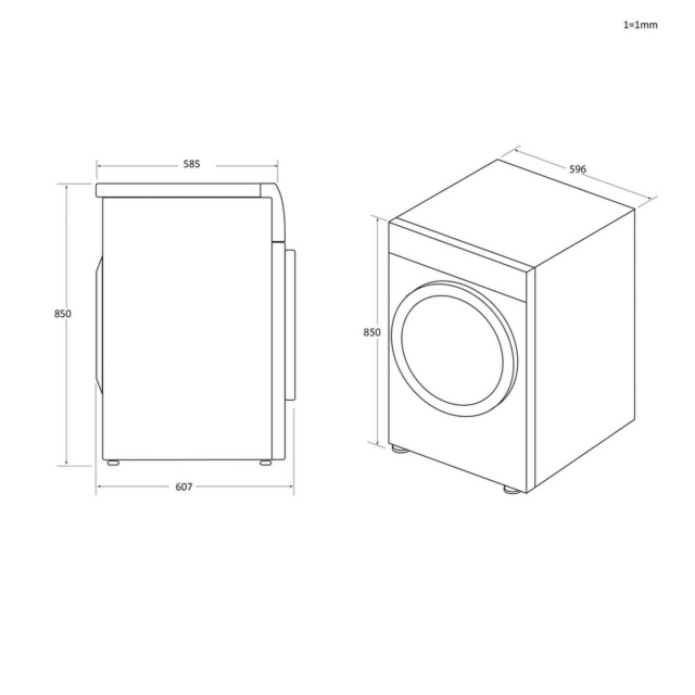 Hoover HLE V10DG-80 Hlev10dg-80 10Kg Vented Tumble Dryer - White