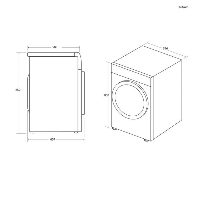 Hoover HLE V9DG-80  9Kg Vented Tumble Dryer - White