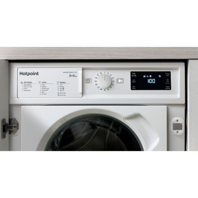 Hotpoint BIWDHG861485 8KG/6Kg 1400 Spin Integrated Washer Dryer