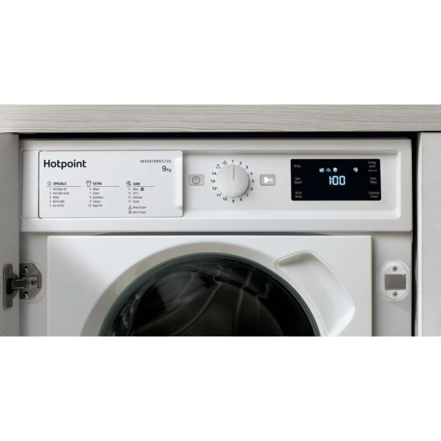 Hotpoint BIWMHG91485 9Kg 1400 Spin Built In Washing Machine