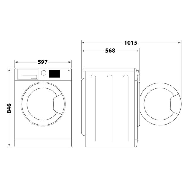 Hotpoint CHDC82BBGDUK Dryer 8Kg Condenser Sensor Dry - Black