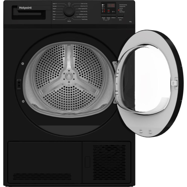 Hotpoint CHDC82BBGDUK Dryer 8Kg Condenser Sensor Dry - Black