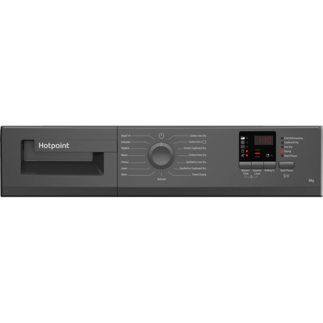 Hotpoint CHDC82GGGDUK 8Kg Condenser Sensor Dryer - Graphite