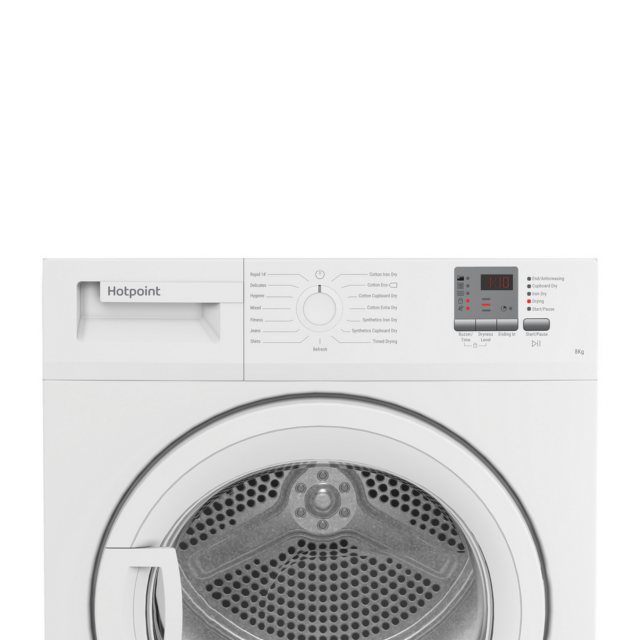 Hotpoint CHDC82WWGDUK 8Kg Condenser Tumble Dryer - White