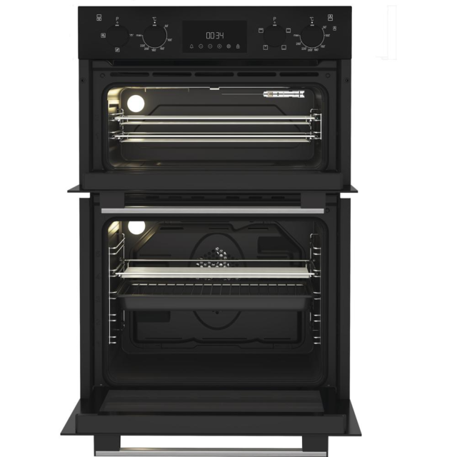 Hotpoint Dih 10D B Built In Electric Fan Double Oven - Black