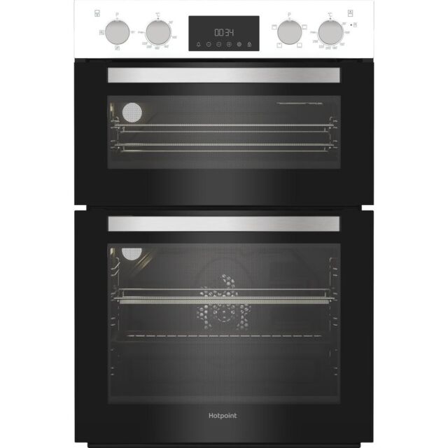 Hotpoint Dih 10D W Built In Electric Fan Double Oven - White
