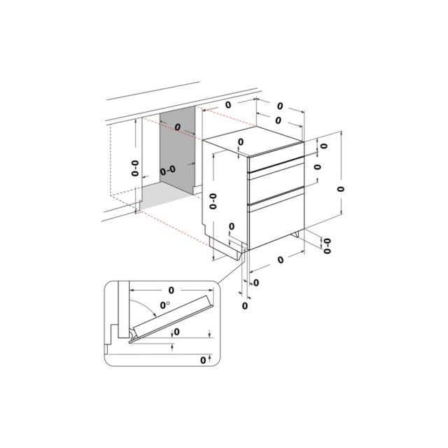 Hotpoint DUH12D1IX Built Under Electric Fan Oven 48L / 38L - Stainless Steel with Telescopic Shelf