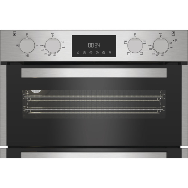 Hotpoint DUH12D1IX Built Under Electric Fan Oven 48L / 38L - Stainless Steel with Telescopic Shelf