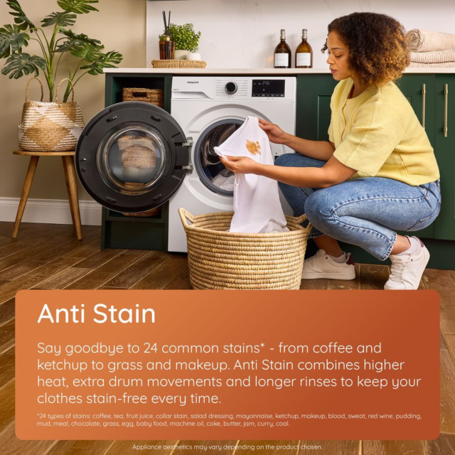 Hotpoint H 101 ANTI STAI H101ANTISTAIN 10kg 1400 Spin Washing Machine - White