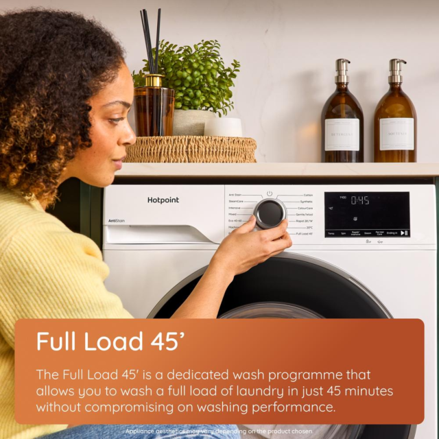 Hotpoint H 101 ANTI STAI H101ANTISTAIN 10kg 1400 Spin Washing Machine - White
