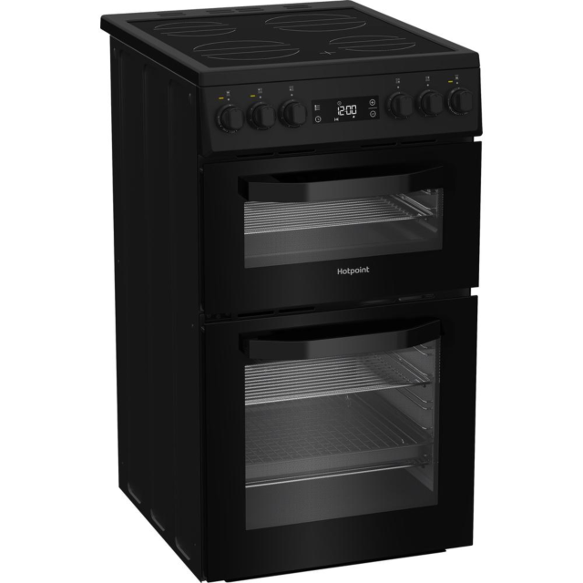 Hotpoint HDE5VDCB 50Cm Cermic Cooker - Black