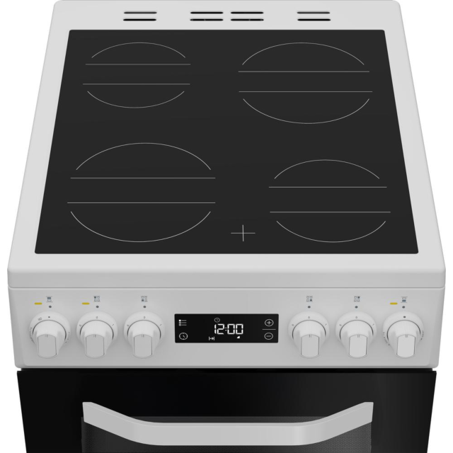 Hotpoint HDE5VDCW 50Cm Ceramic Cooker - White