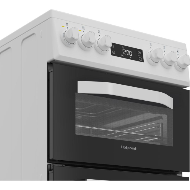Hotpoint HDE5VDCW 50Cm Ceramic Cooker - White