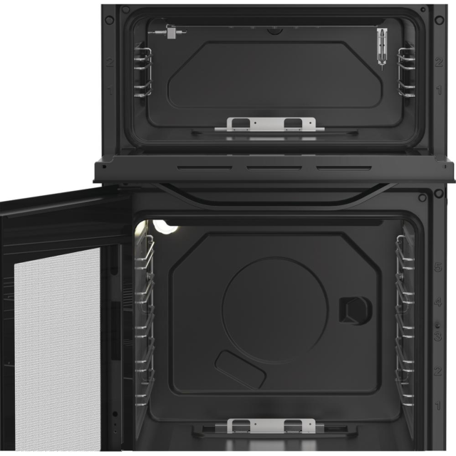 Hotpoint HDG5GCB Gas Double Cooker 50Cm - 59L / 29L With Fast Preheat