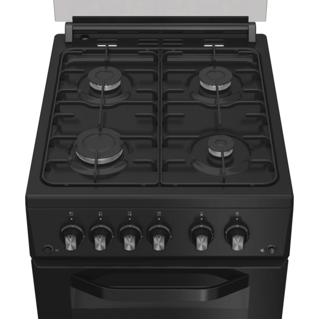 Hotpoint HDG5GCB Gas Double Cooker 50Cm - 59L / 29L With Fast Preheat