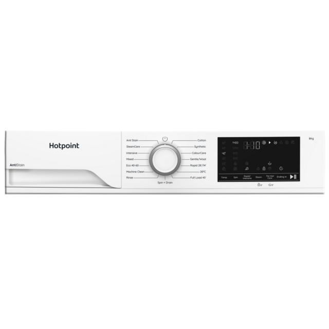 Hotpoint HEV841WUK 8kg 1400 Spin Washing Machine - White