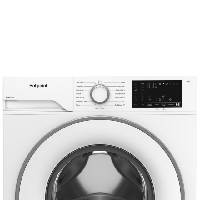 Hotpoint HEV841WUK 8kg 1400 Spin Washing Machine - White