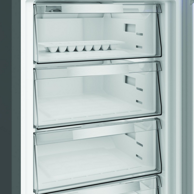 Hotpoint HPKF6353XBR4UK Freestanding Dual No Frost 66.1cm 60/40 Fridge Freezer - Inox