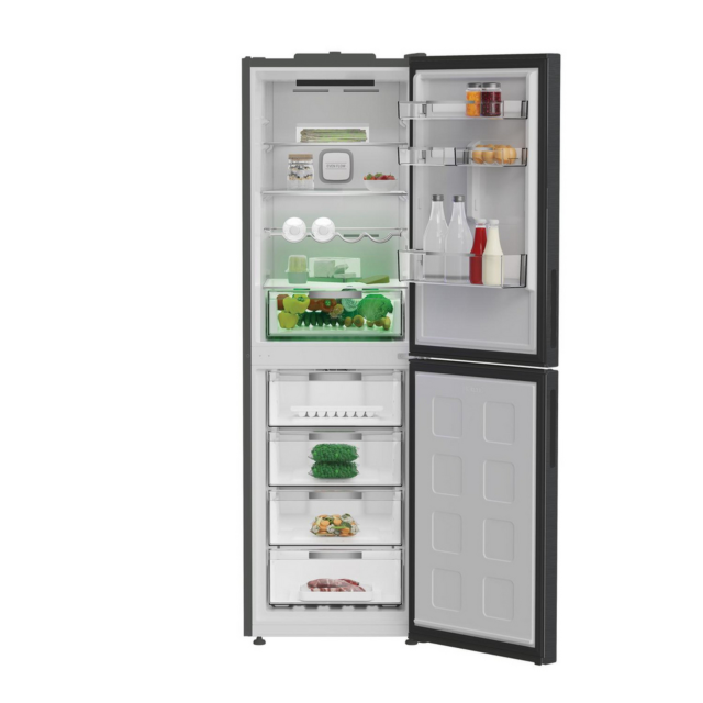 Hotpoint HPKF6353XBR4UK Freestanding Dual No Frost 66.1cm 60/40 Fridge Freezer - Inox