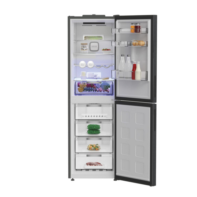 Hotpoint HPKF6353XBR4UK Freestanding Dual No Frost 66.1cm 60/40 Fridge Freezer - Inox
